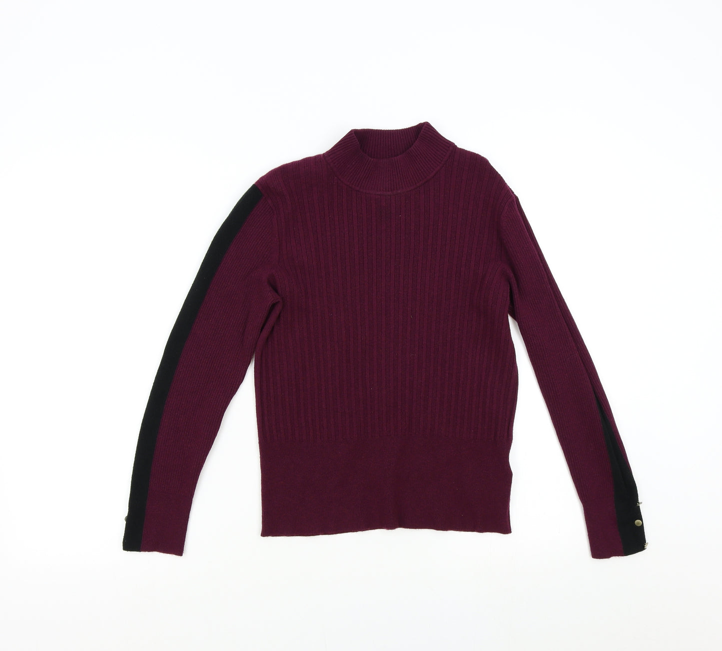 M&S Womens Purple  Knit Pullover Jumper Size 14