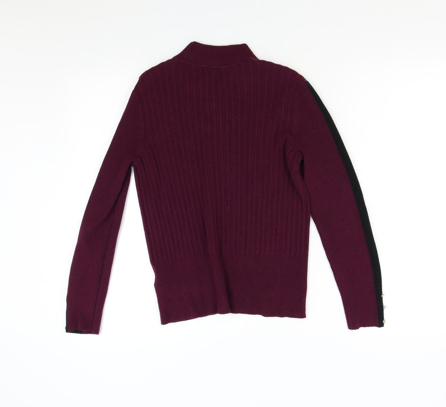 M&S Womens Purple  Knit Pullover Jumper Size 14