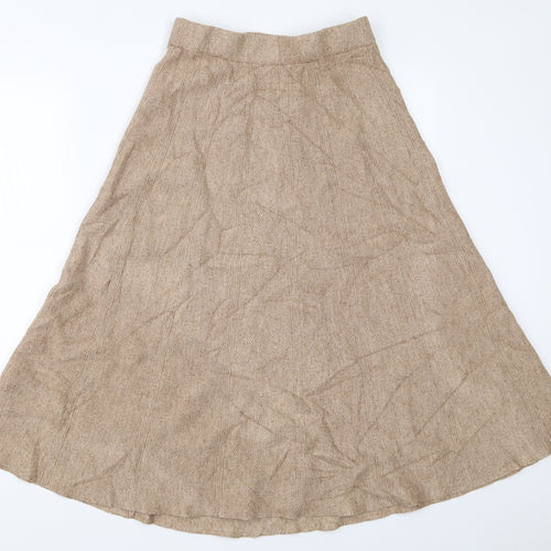 Preworn Womens Beige   Flare Skirt Size 25 in