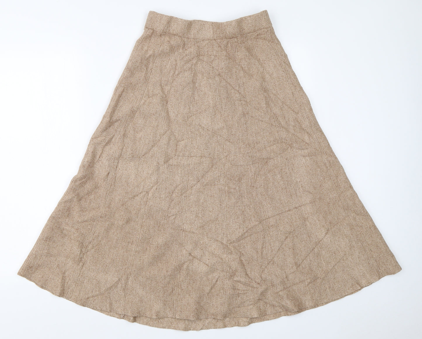 Preworn Womens Beige   Flare Skirt Size 25 in
