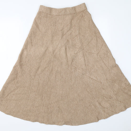 Preworn Womens Beige   Flare Skirt Size 25 in