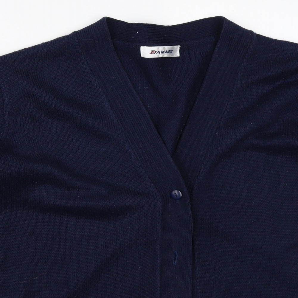 Damart Womens Blue   Cardigan Jumper Size 12