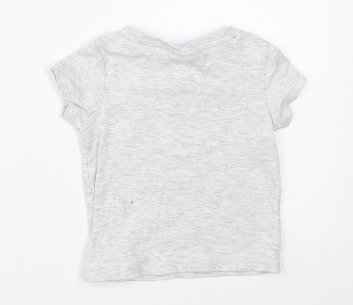 George Girls Grey   Basic T-Shirt Size 9-12 Months  - Hey duggee