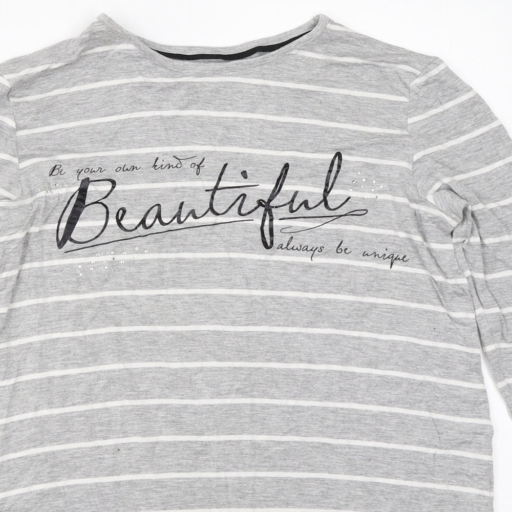 F&F Girls Grey   Basic T-Shirt Size 12-13 Years