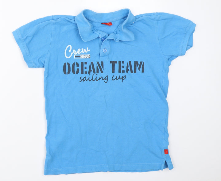CFL Boys Blue   Basic Polo Size 12-13 Years