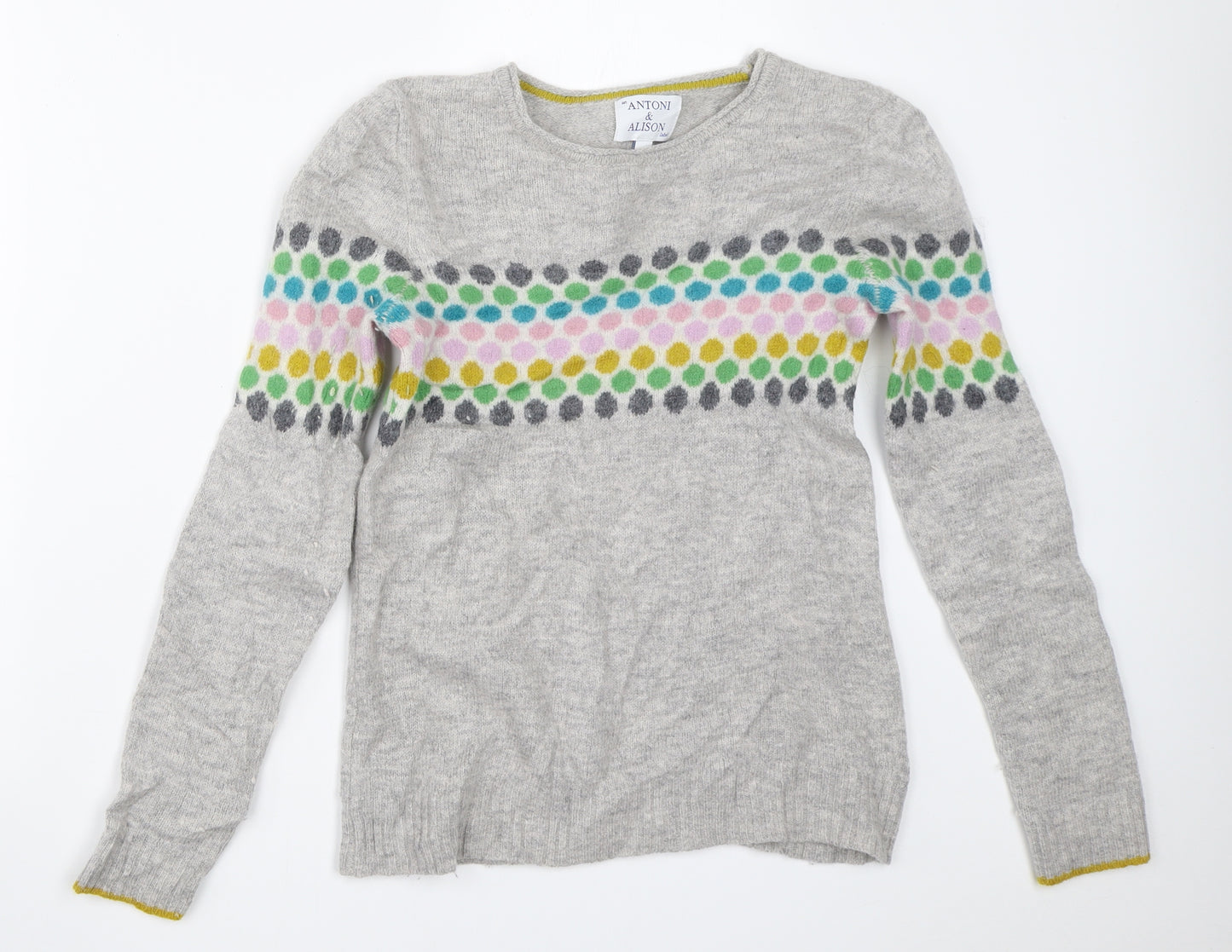 Antoni & Alison Womens Grey   Pullover Jumper Size 12