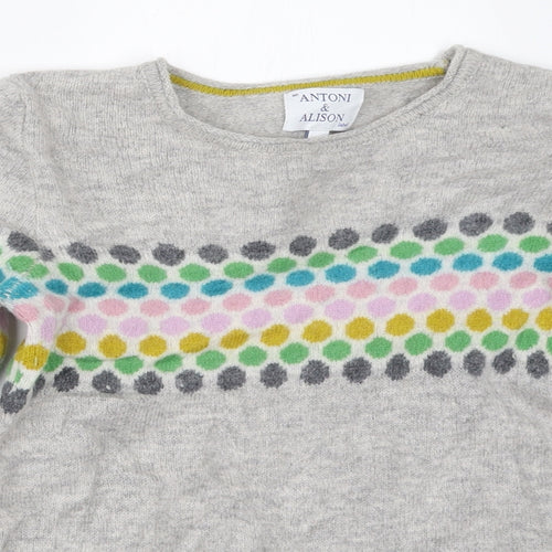 Antoni & Alison Womens Grey   Pullover Jumper Size 12