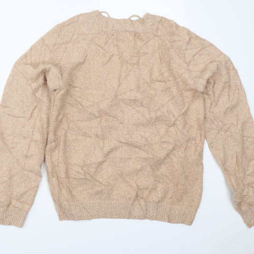 Vera Moda Womens Gold   Pullover Jumper Size S