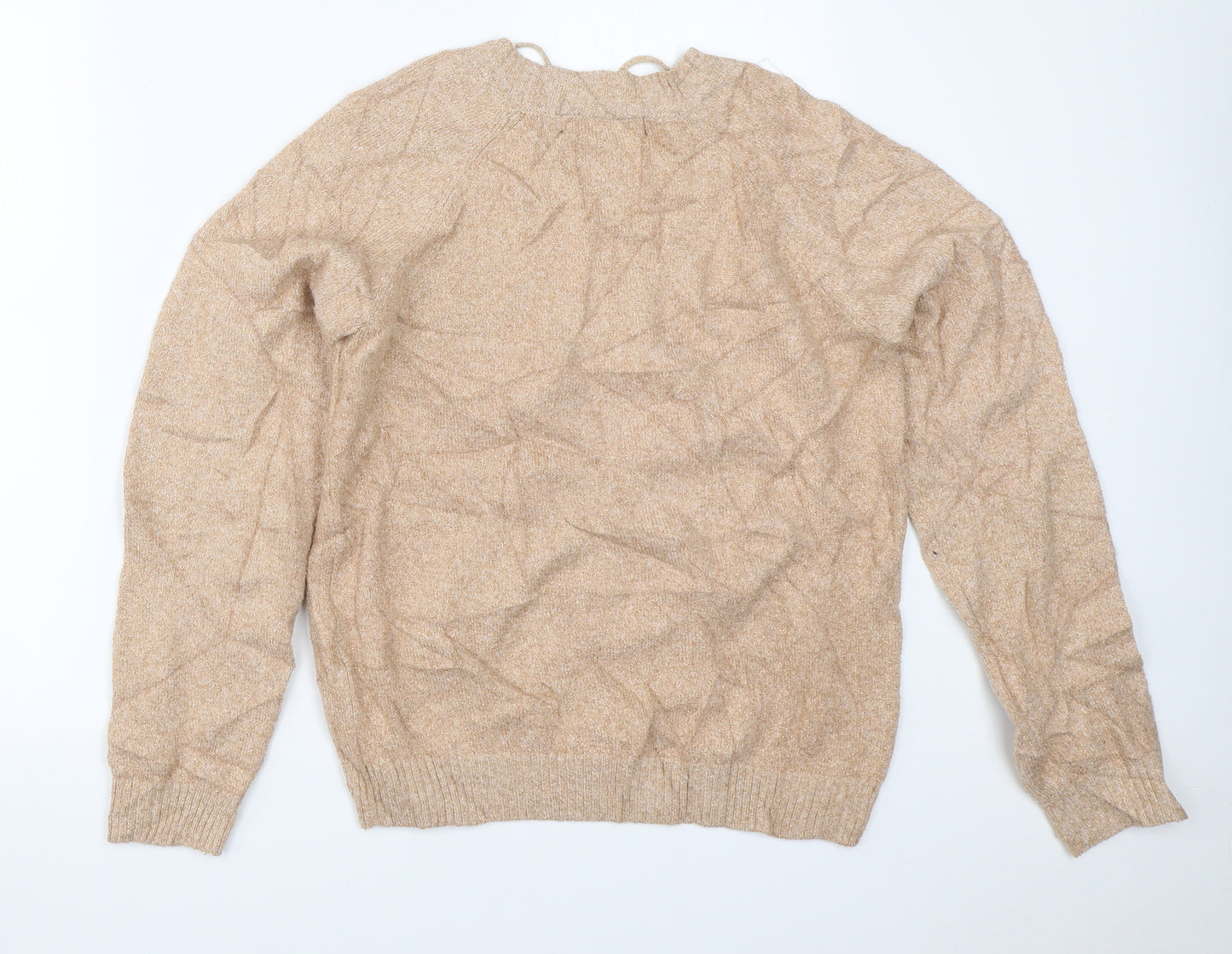 Vera Moda Womens Gold   Pullover Jumper Size S
