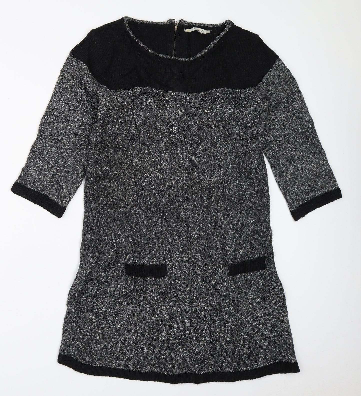 Peacocks Womens Grey   Jumper Dress  Size 12