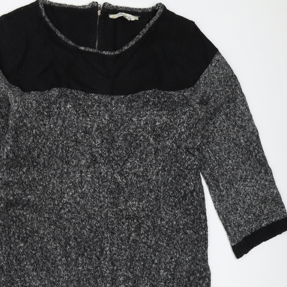 Peacocks Womens Grey   Jumper Dress  Size 12