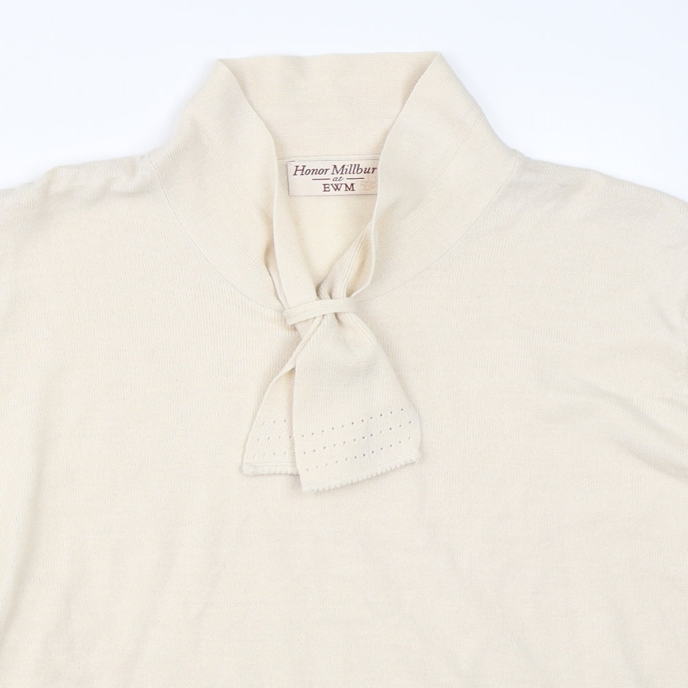 EWM Womens Beige   Pullover Jumper Size 22