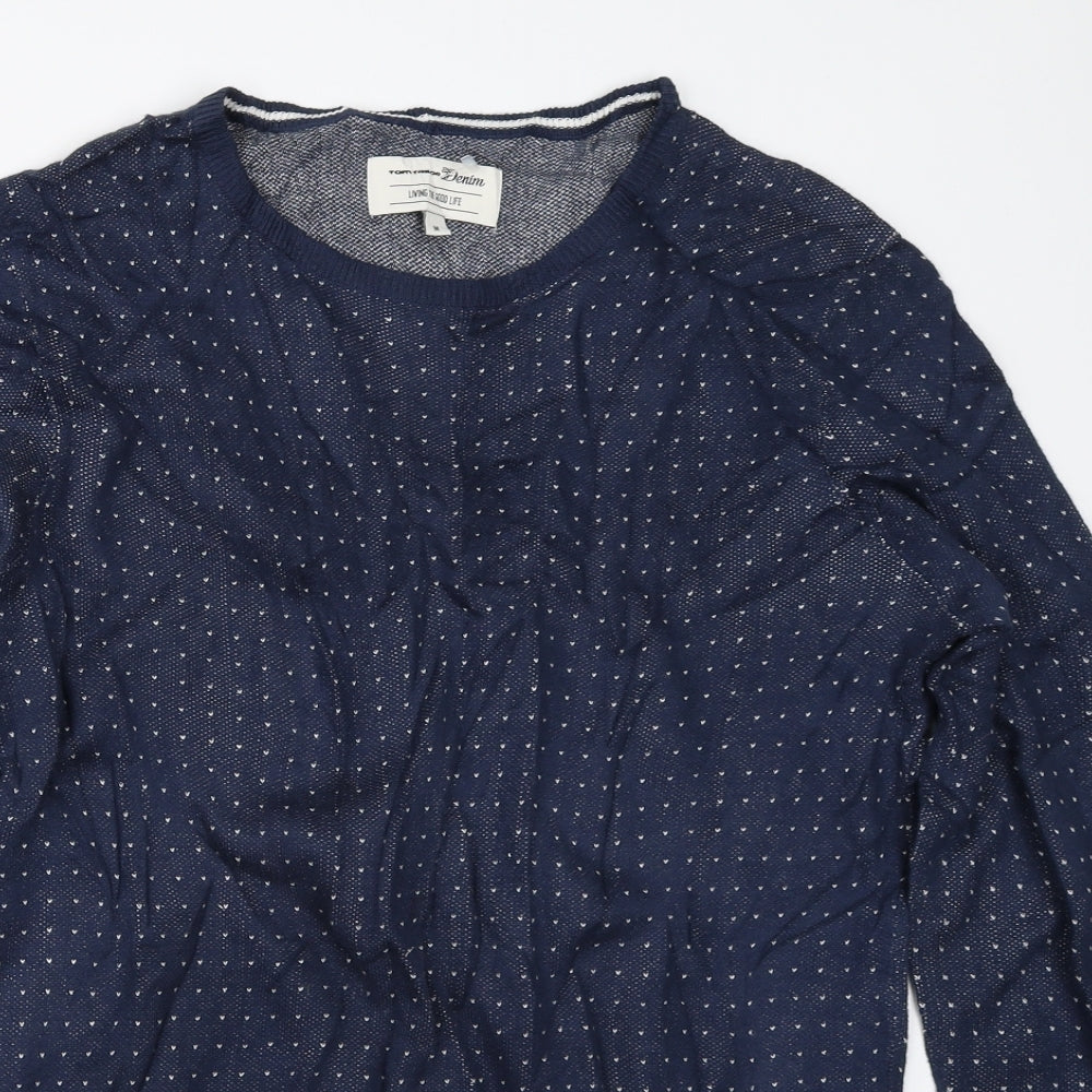 TOM TAILOR Mens Blue   Pullover Jumper Size M
