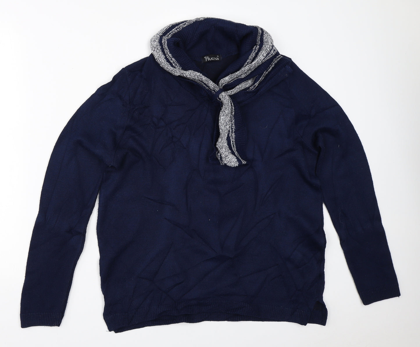 Prauna Womens Blue   Pullover Jumper Size XL