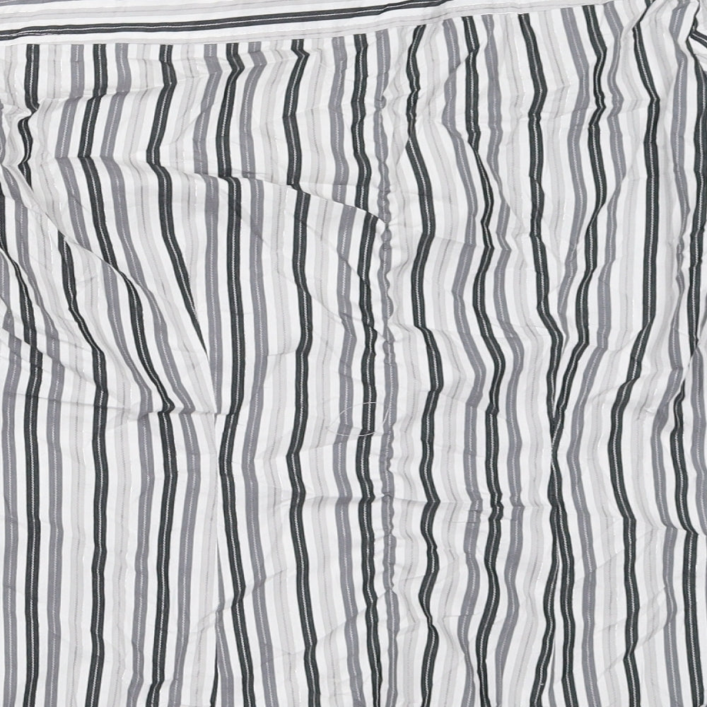 NEXT Womens Grey Striped  Basic Button-Up Size 12