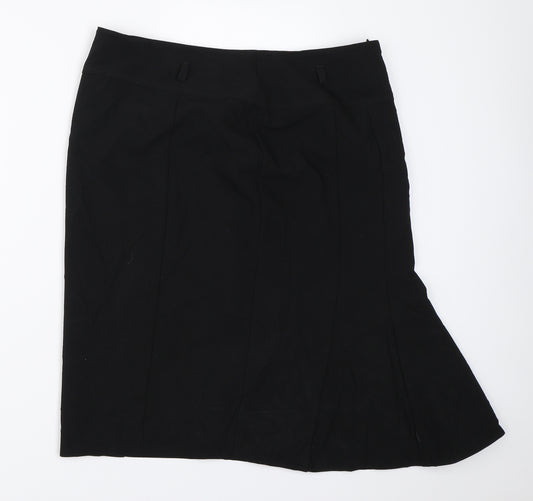 Front view of Principles women’s black straight & pencil skirt, size UK 12