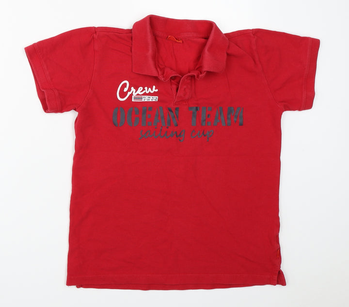 CFL Boys Red   Basic Polo Size 12-13 Years