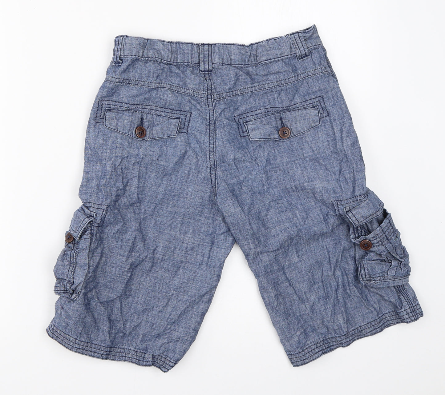 George Boys Blue   Cargo Shorts Size 11-12 Years
