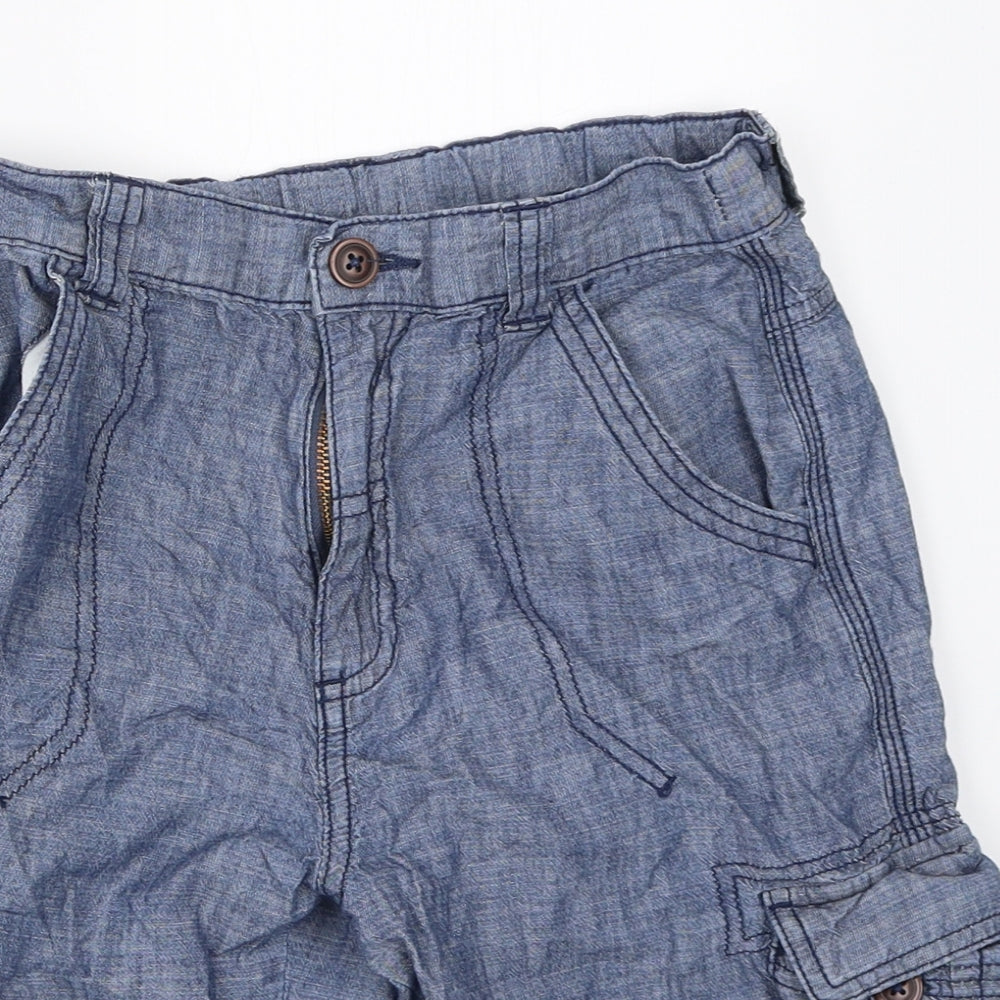 George Boys Blue   Cargo Shorts Size 11-12 Years