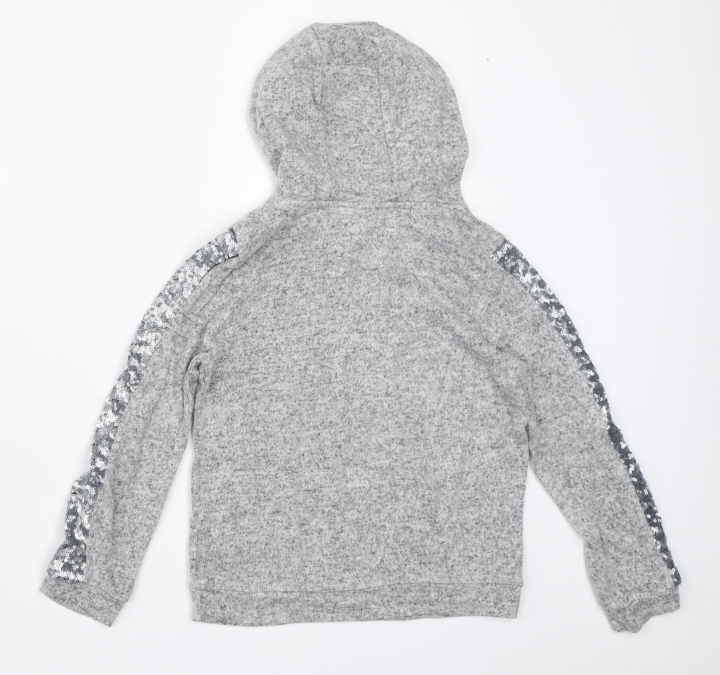 F&F Girls Grey   Pullover Hoodie Size 7-8 Years
