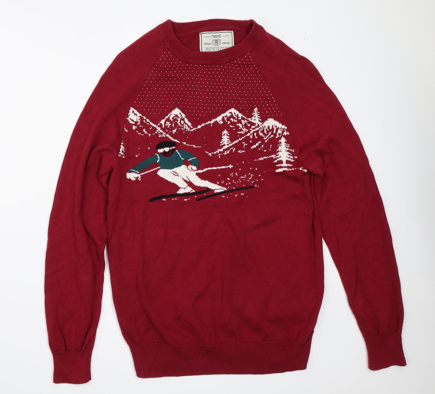 NEXT Mens Red   Pullover Jumper Size M