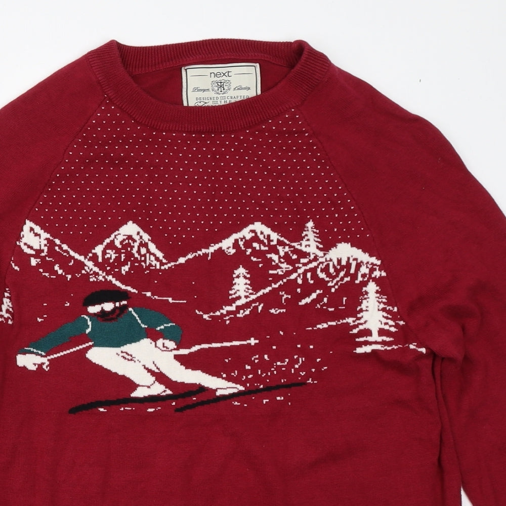 NEXT Mens Red   Pullover Jumper Size M