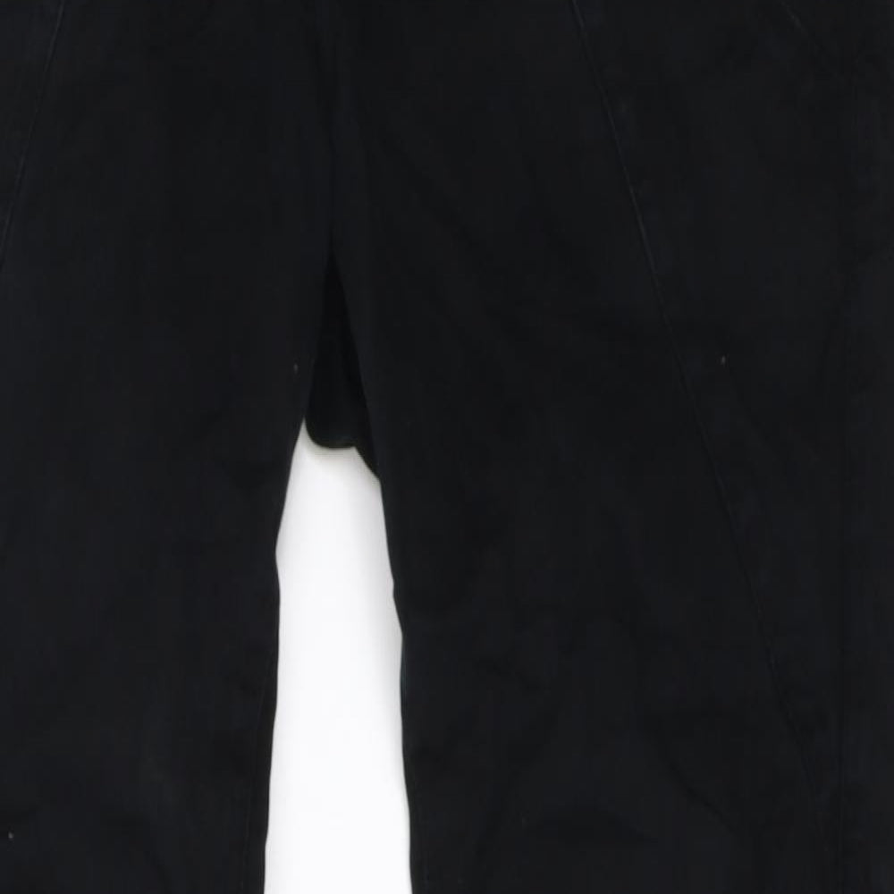NEXT Womens Black   Cargo Trousers Size 14 L30.5 in