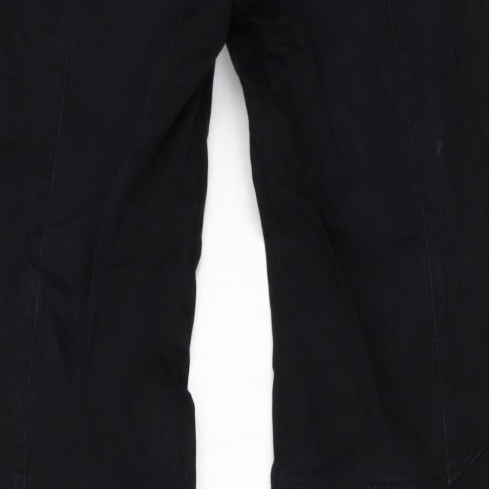 NEXT Womens Black   Cargo Trousers Size 14 L30.5 in