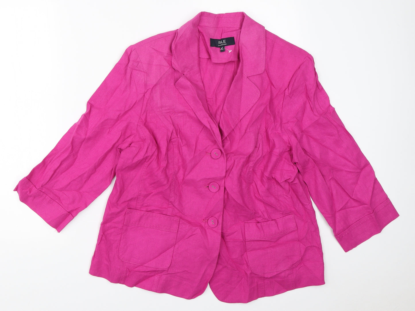 EWM Womens Purple   Jacket Blazer Size 14
