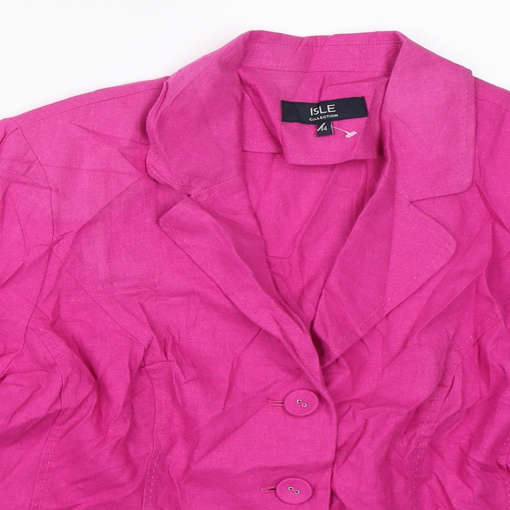 EWM Womens Purple   Jacket Blazer Size 14