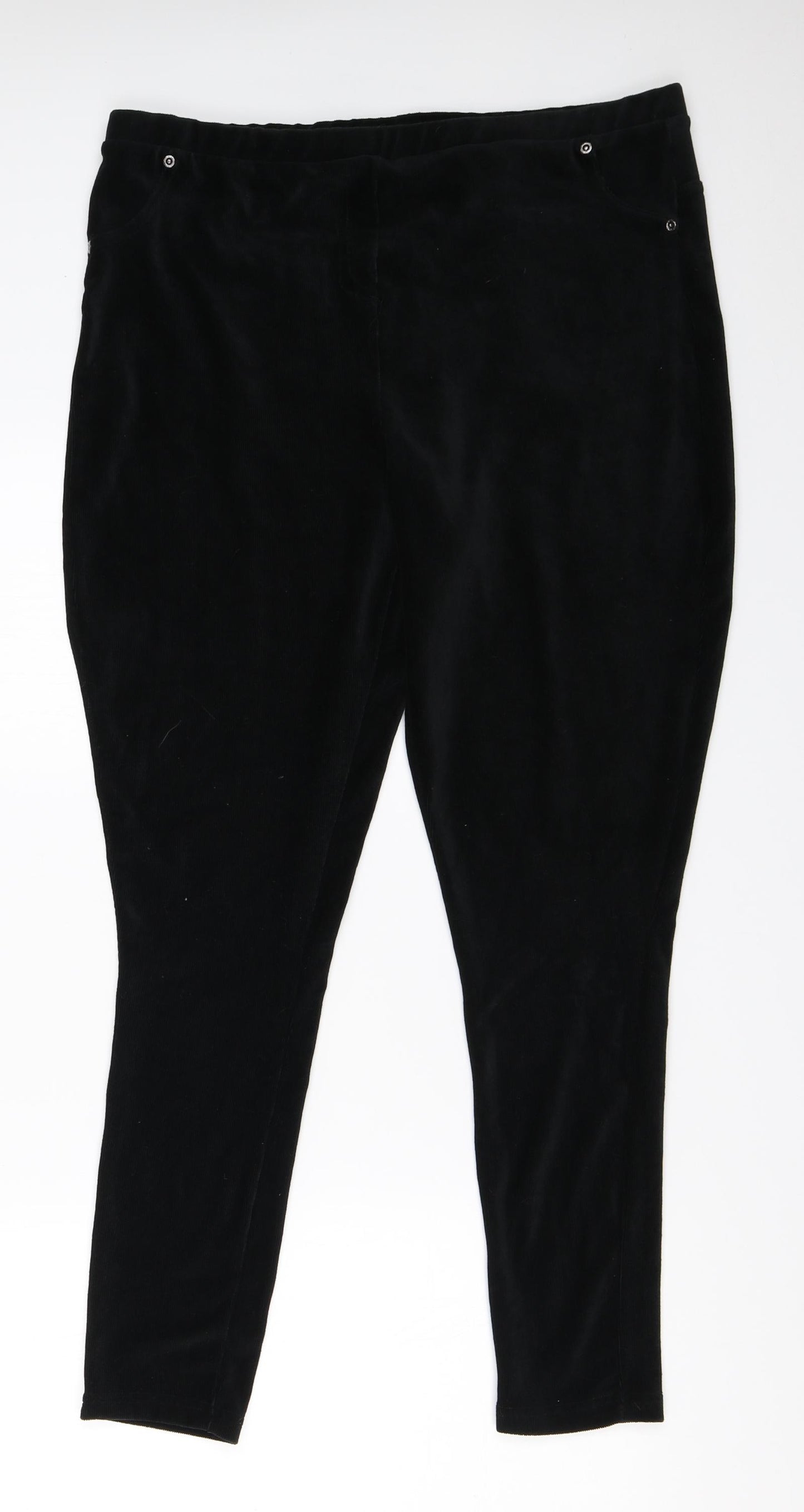 Preworn Womens Black   Capri Trousers Size L L27 in