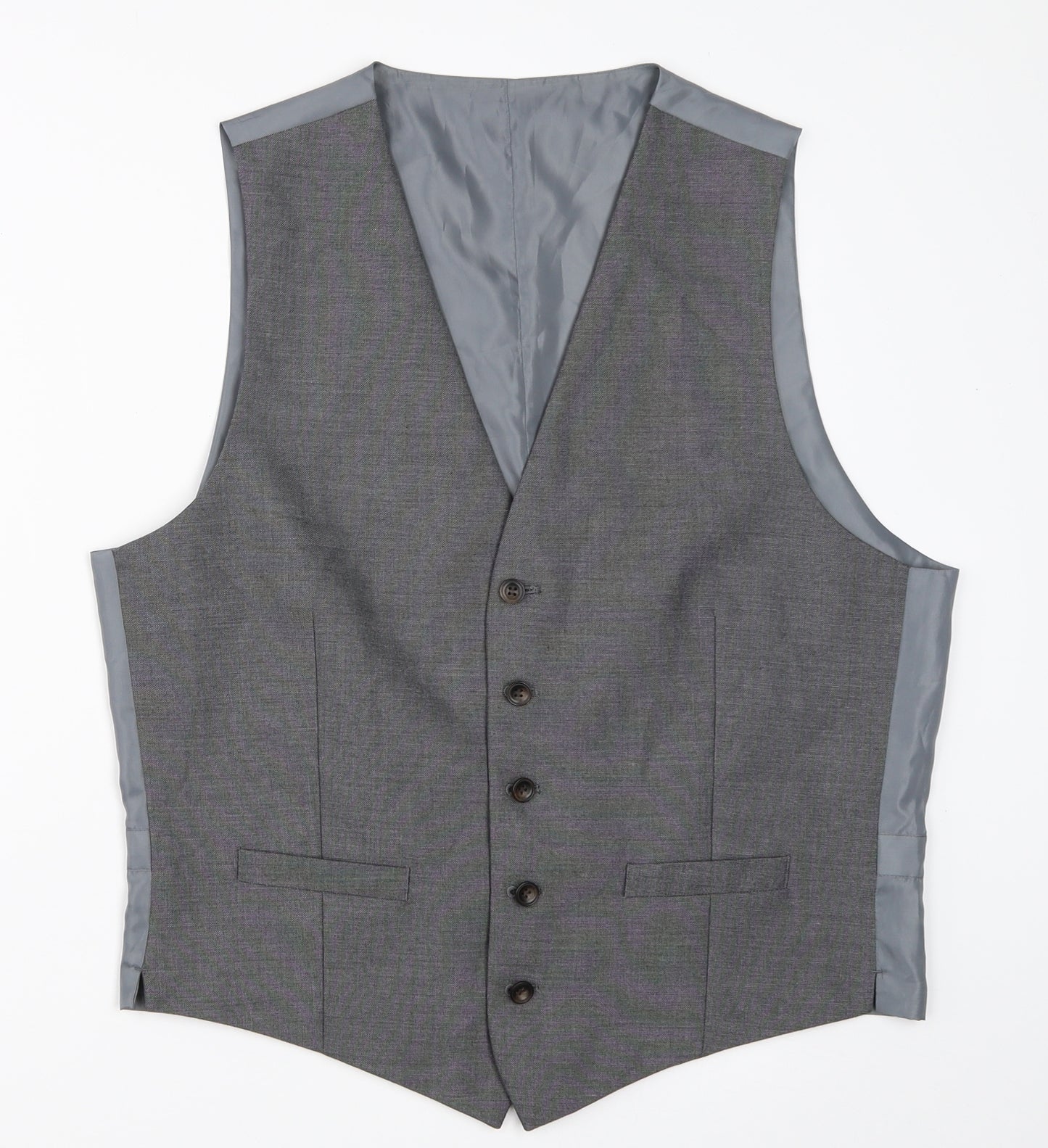Marks and Spencer Mens Grey   Jacket Suit Waistcoat Size 38