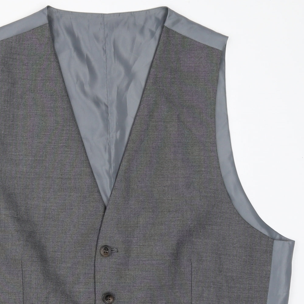 Marks and Spencer Mens Grey   Jacket Suit Waistcoat Size 38