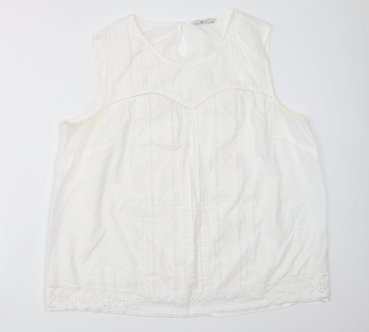 TU Womens White   Basic Tank Size 20