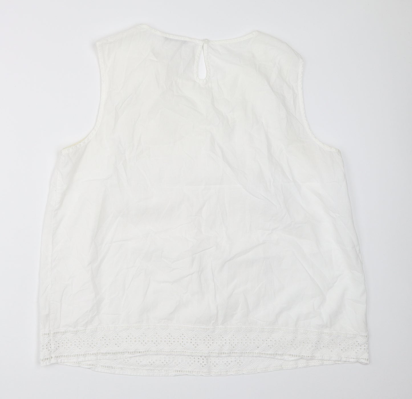 TU Womens White   Basic Tank Size 20