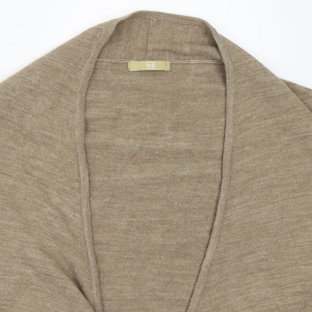 TU Womens Beige   Cardigan Jumper Size 12