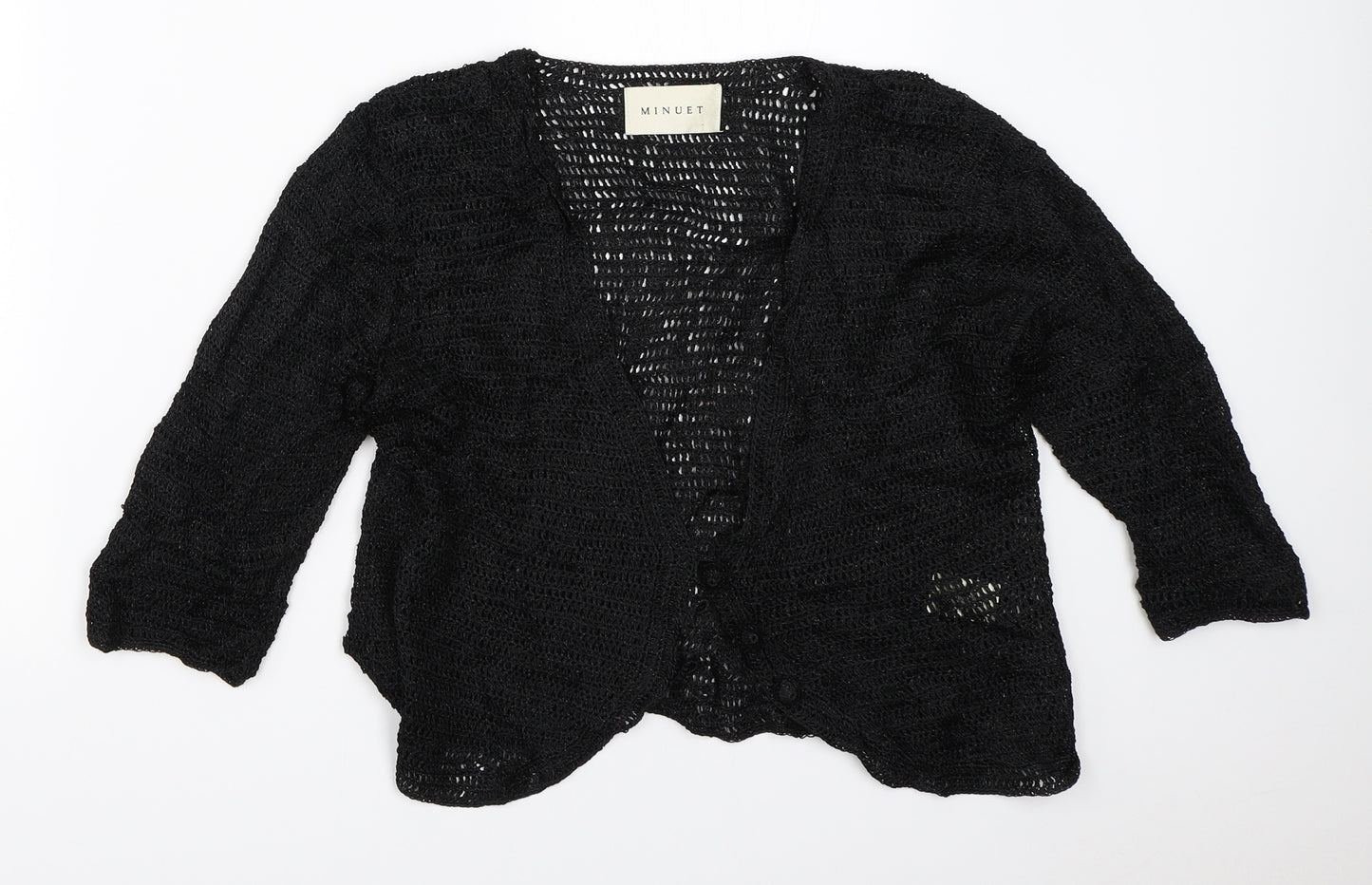 Minuet Womens Black   Cardigan Jumper Size 12