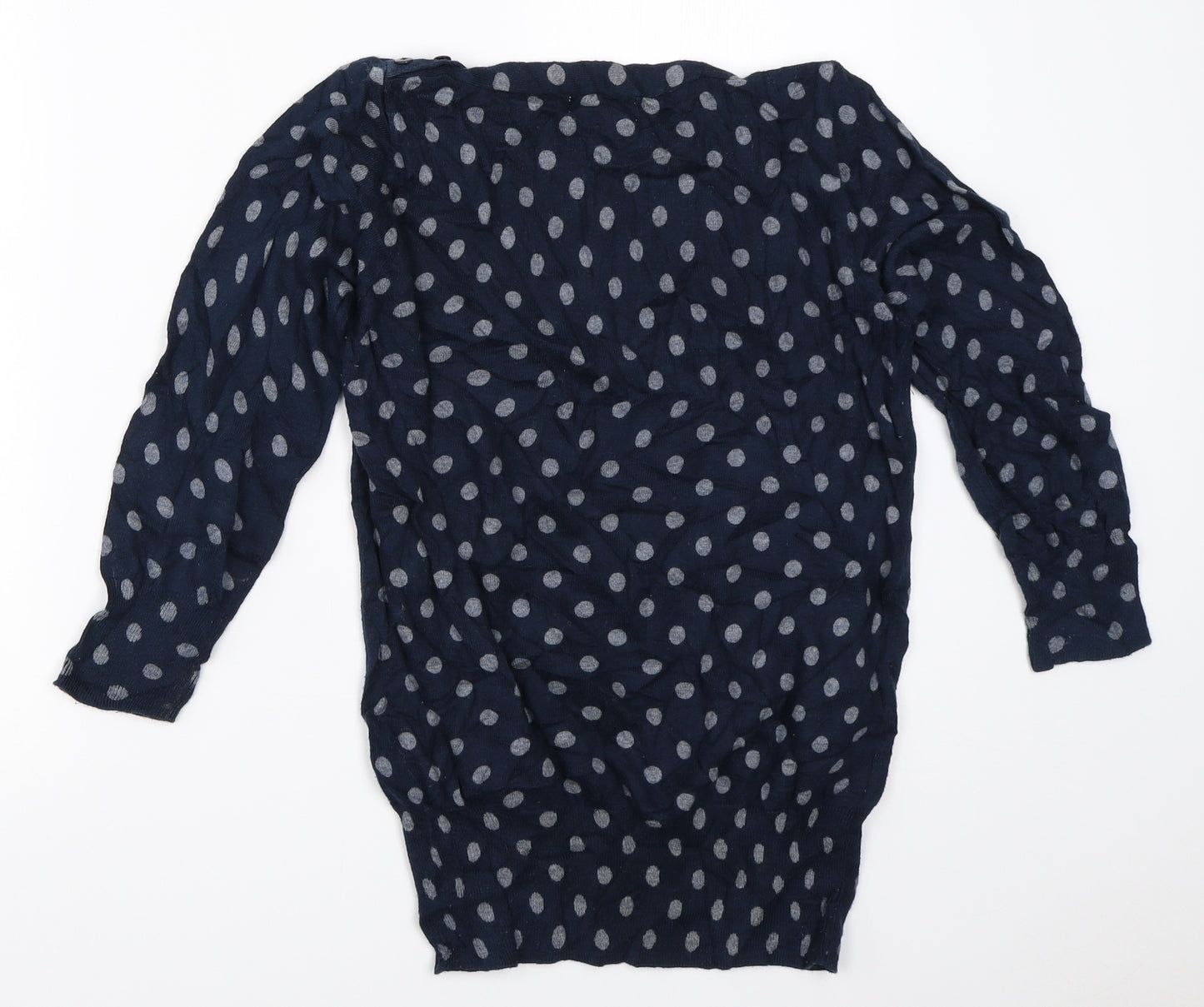 NEXT Womens Blue Polka Dot  Pullover Jumper Size 8