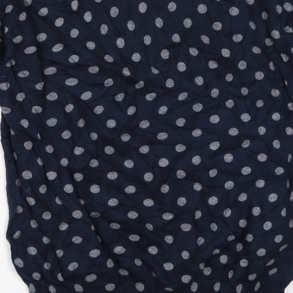 NEXT Womens Blue Polka Dot  Pullover Jumper Size 8