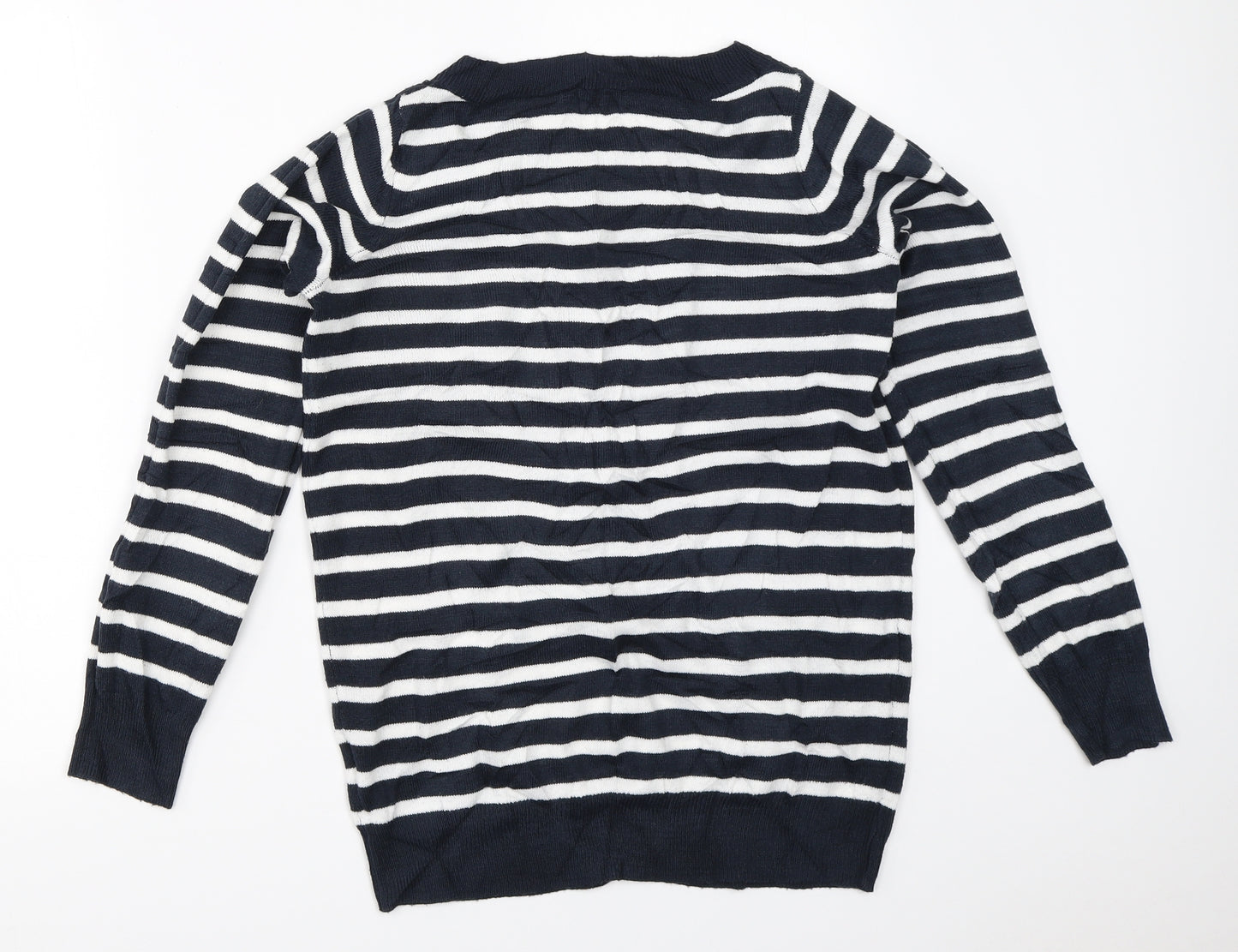 ESMARA Womens Blue Striped  Pullover Jumper Size S