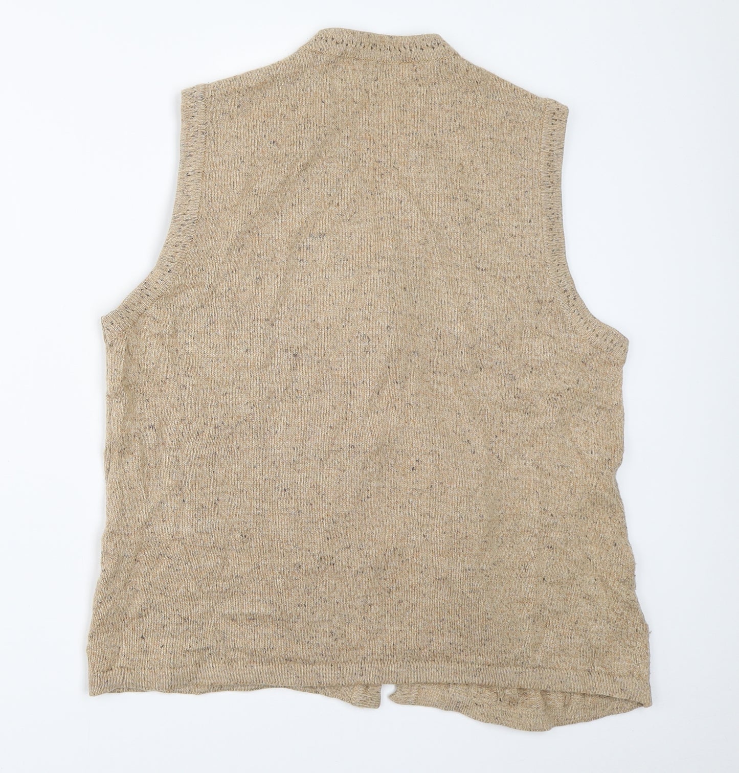 Preworn Womens Beige   Cardigan Jumper Size 16