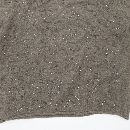 Zara Womens Grey   Pullover Jumper Size S