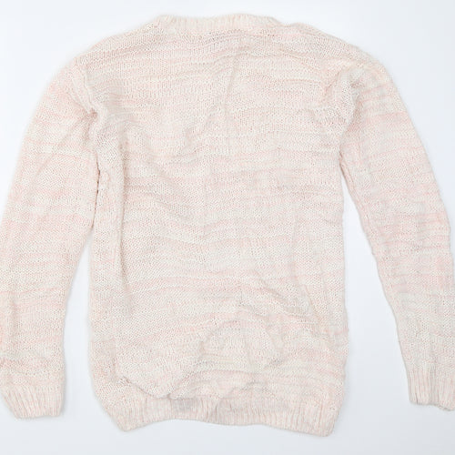 F&F Girls Pink   Pullover Jumper Size 13-14 Years