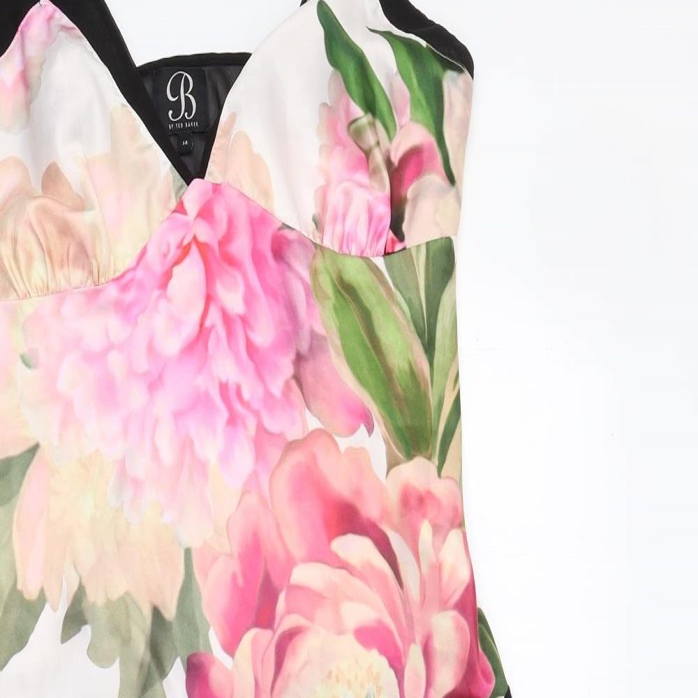 Debenhams Womens Pink Floral   Pyjama Set Size 14