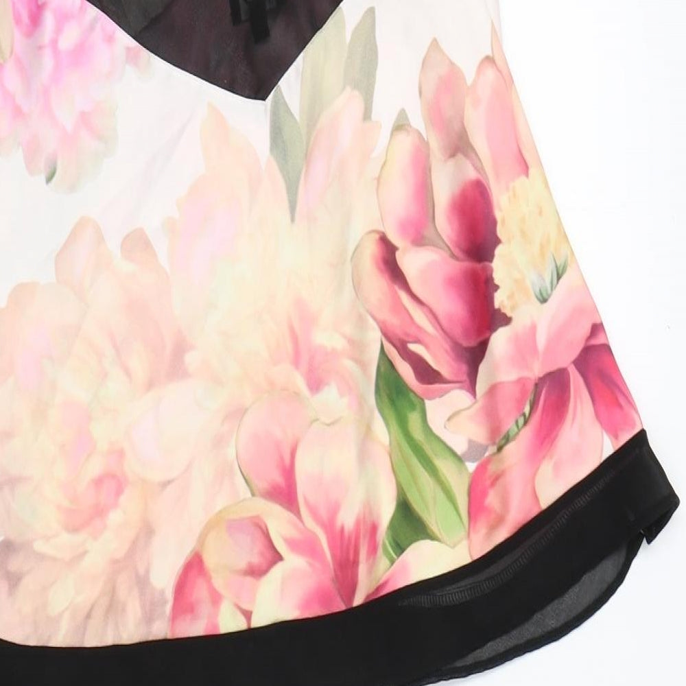 Debenhams Womens Pink Floral   Pyjama Set Size 14