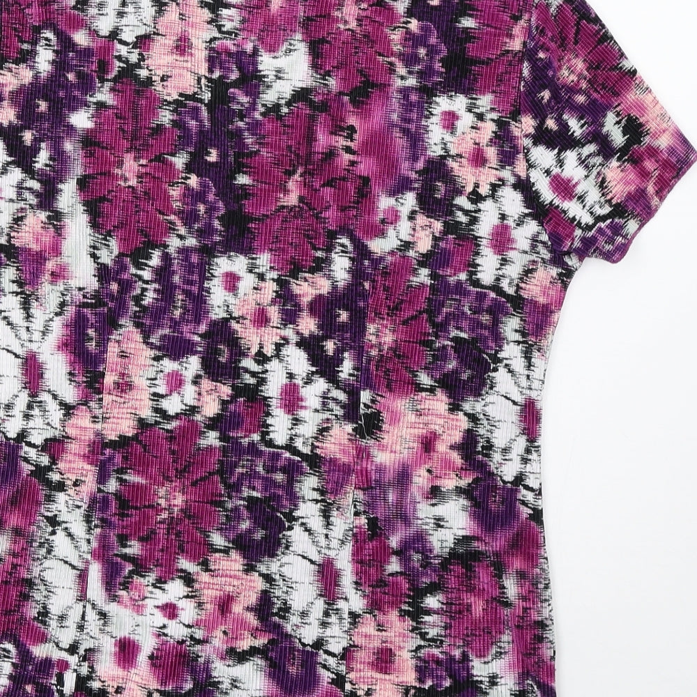 BM Womens Purple   Basic Button-Up Size 14