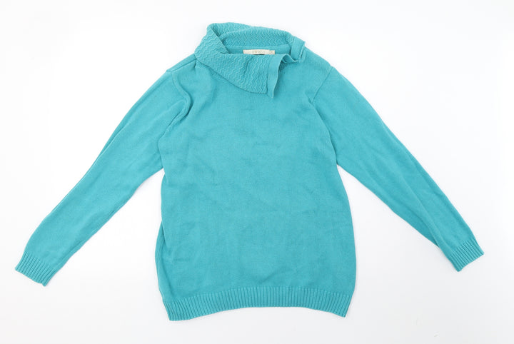 EWM Womens Blue Pullover Sweatshirt Size 16