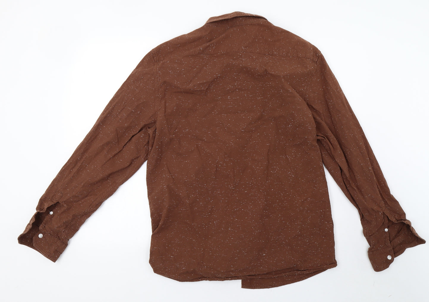 George Mens Brown    Button-Up Size L