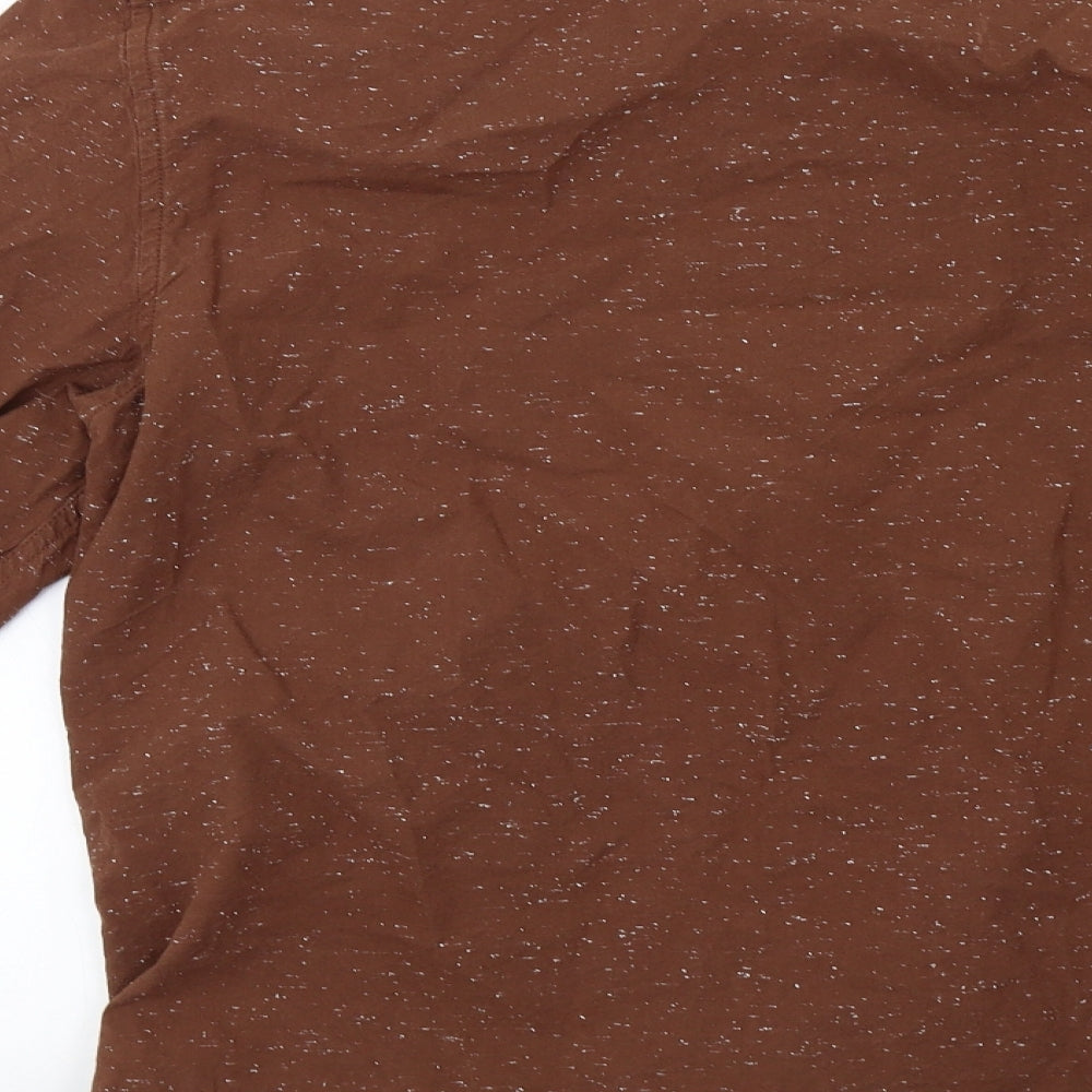 George Mens Brown    Button-Up Size L