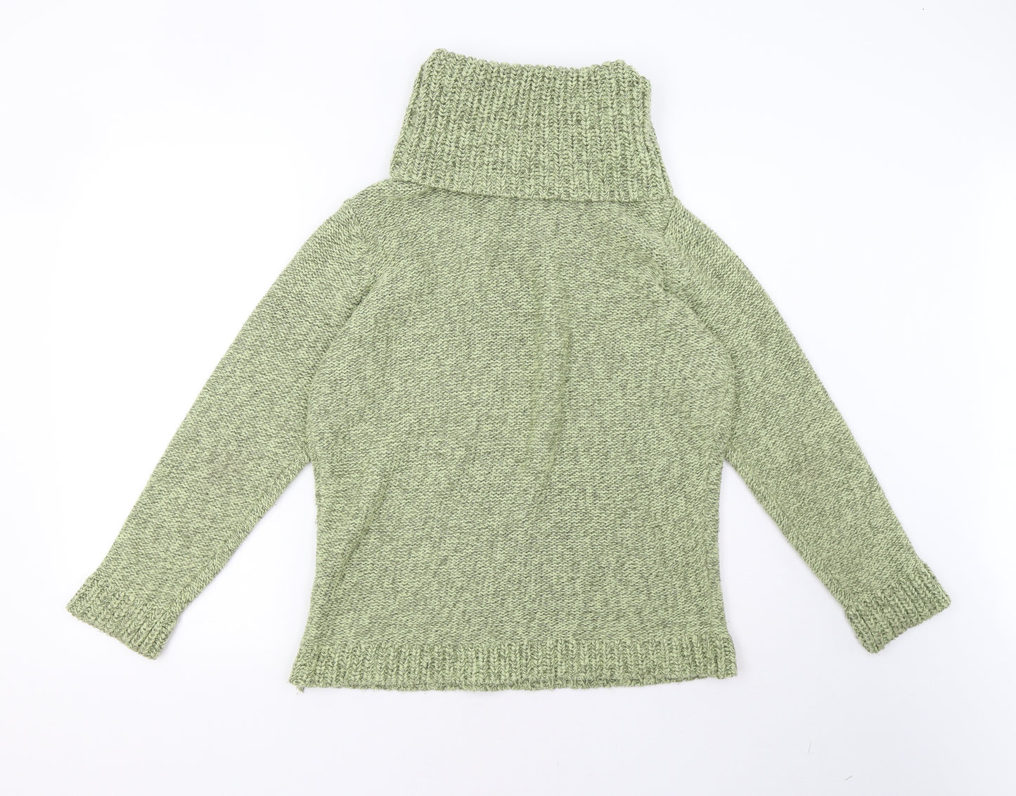 bm  Womens Green  Knit Pullover Sweatshirt Size M